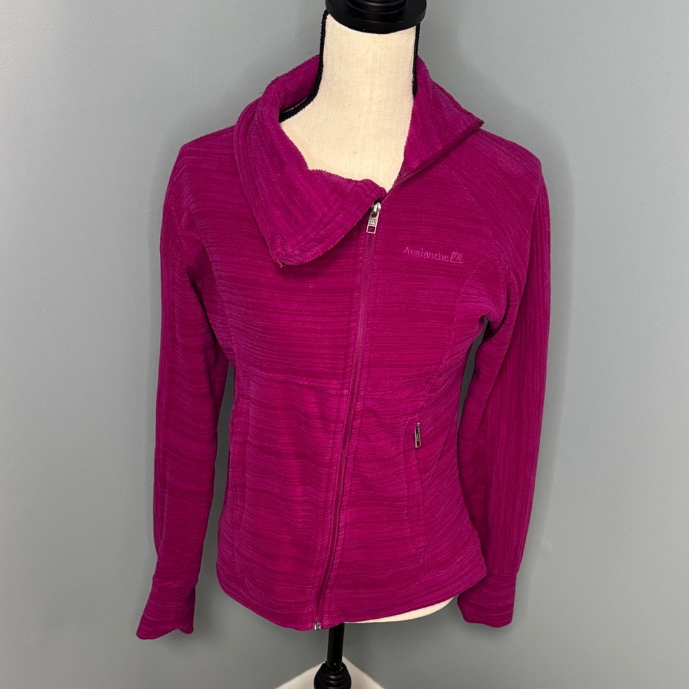 Avalanche Women's Pink Asymmetrical Zip Jacket Sz S